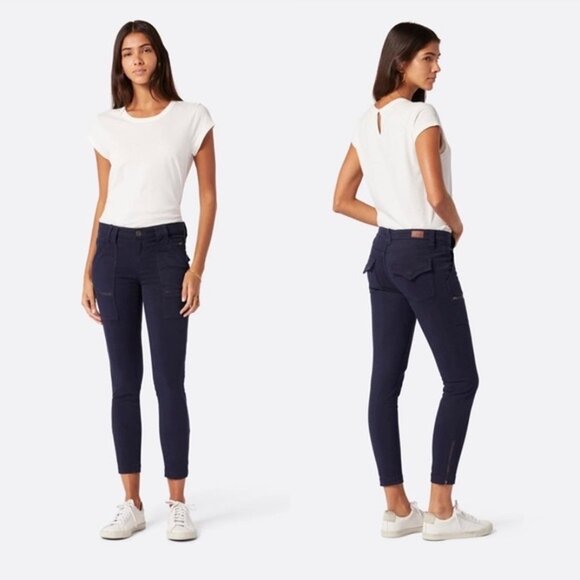 Joie Women’s Park Skinny Utility Cargo Pants - Navy Blue; Size 25 - Picture 3 of 13